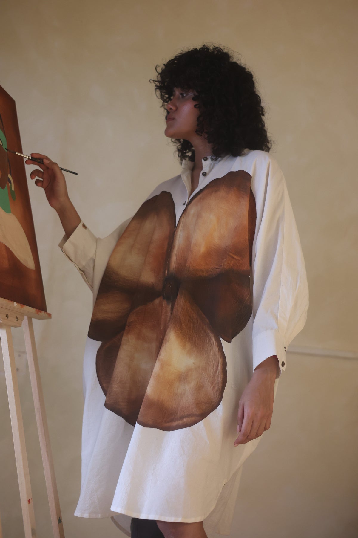 Brown Tulip Long Shirt