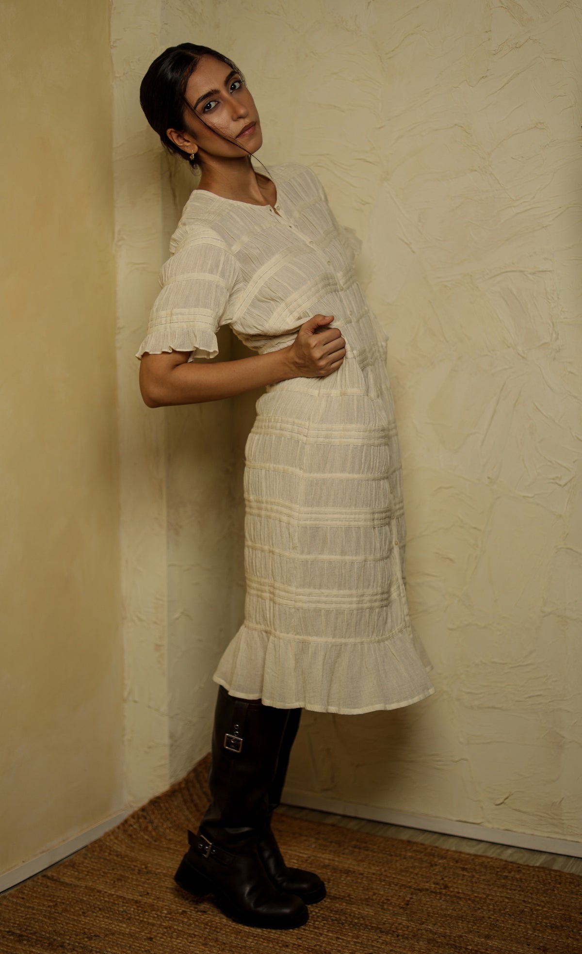 Seaside Serenade Ruched Dress