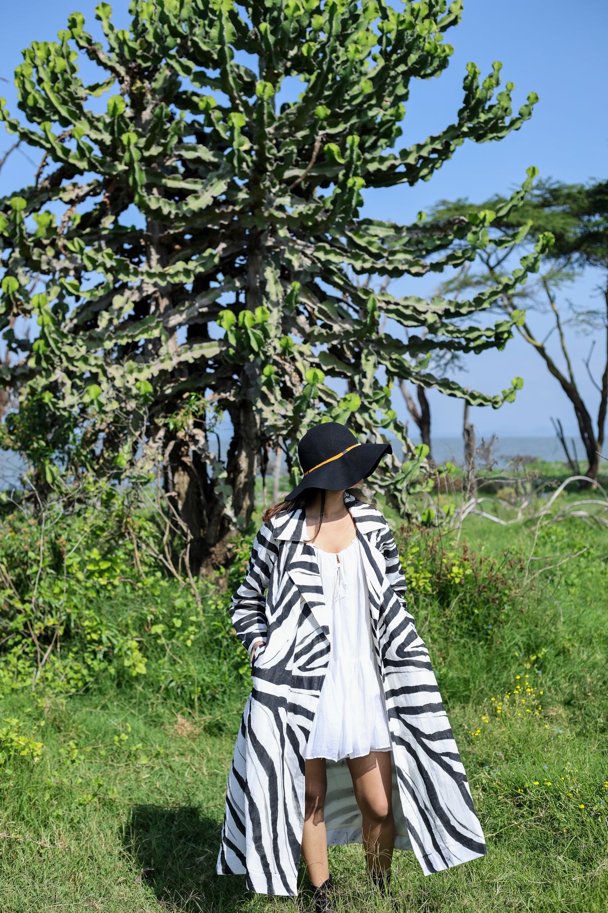 The Zebra Flow Long Coat