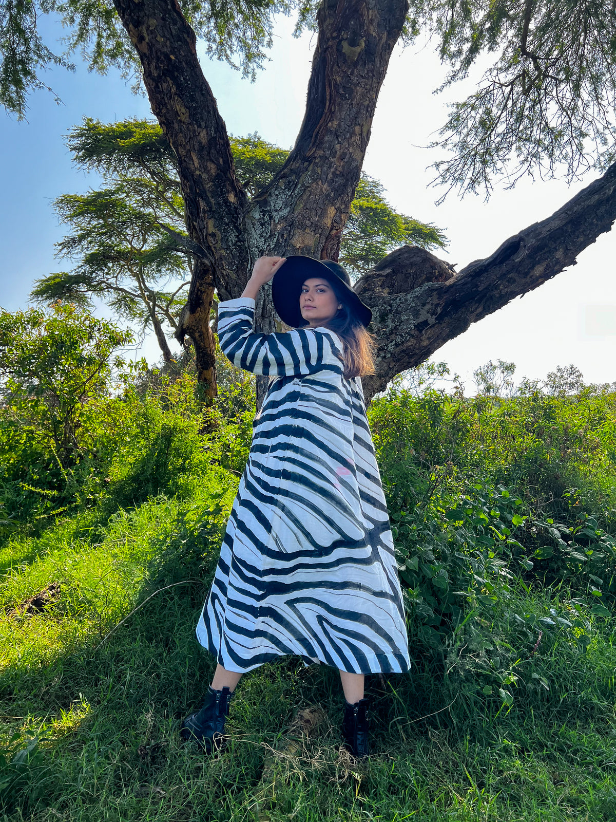 The Zebra Flow Long Coat